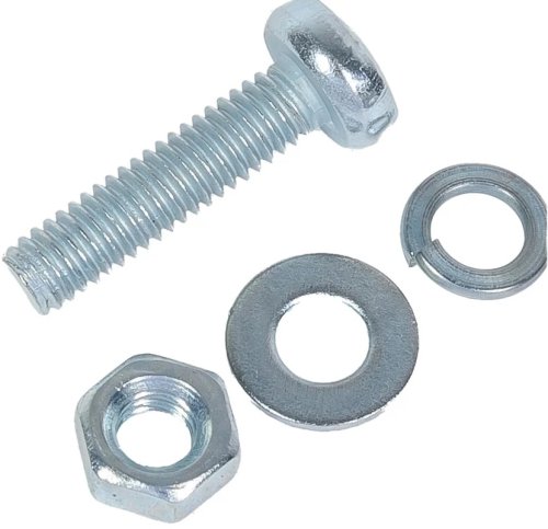 Винты оцинкованные Зубр DIN 965  М 4х40 с гайкой и шайбой (16шт)  картинка